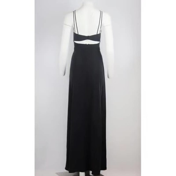 NWT L'AGENCE Elsa Maxi Dress in Washed Black - Picture 3 of 4